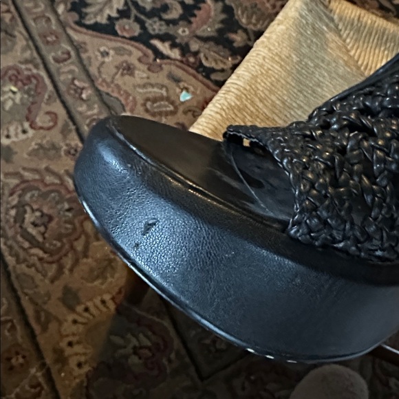 Circus by Sam Edelman paisley Black Woven Wedge Sandals - Picture 9 of 9